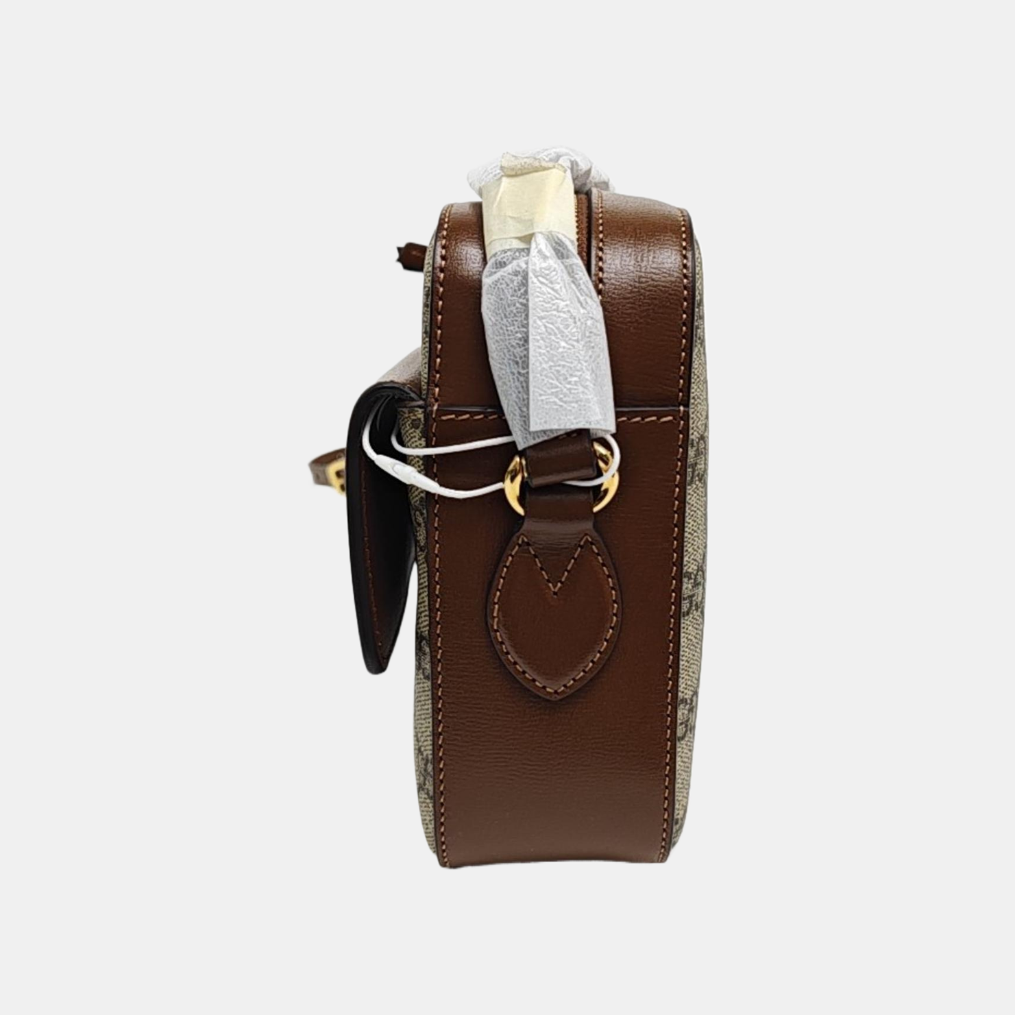 Horsebit 1955 Small Coated Canvas Beige