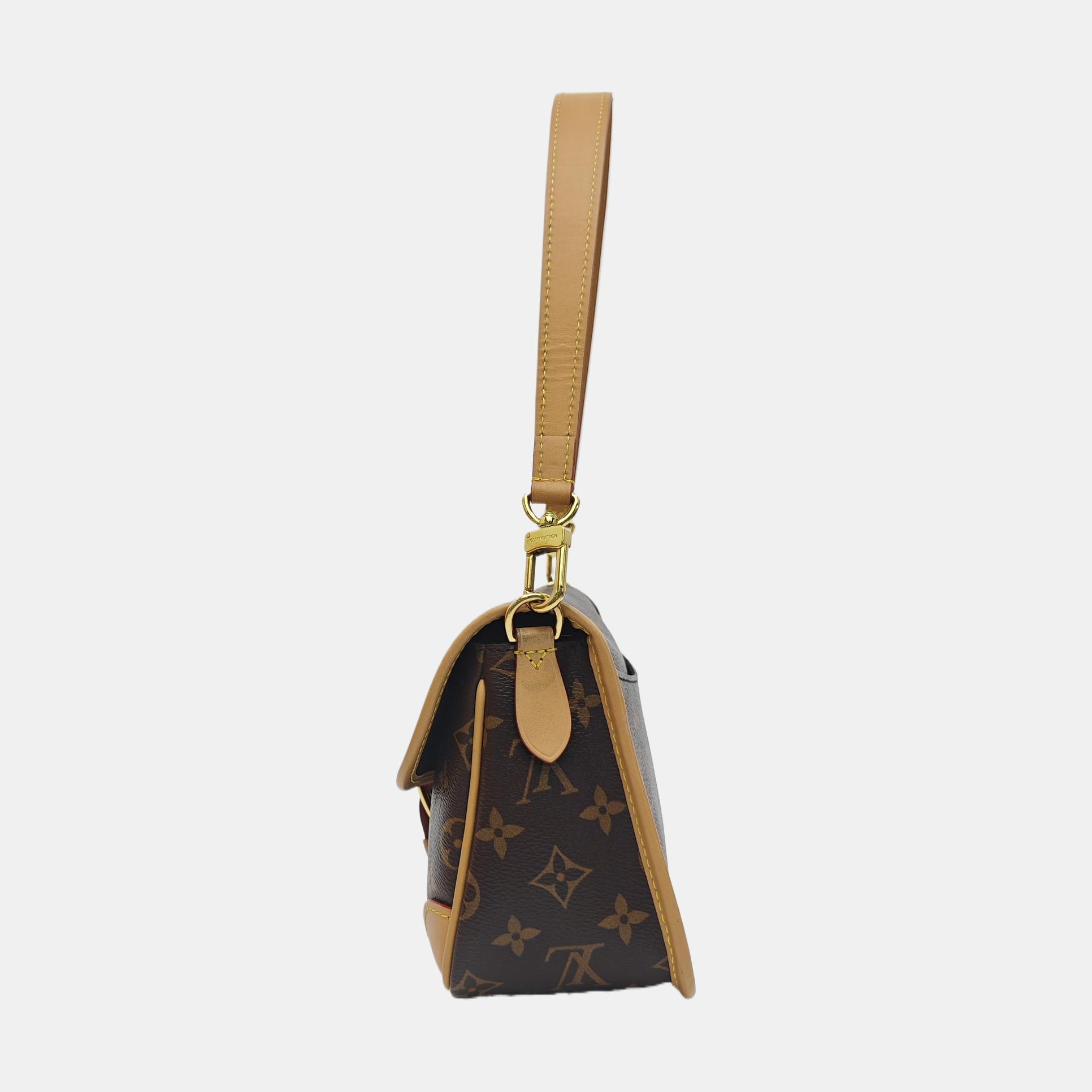 DIANE Monogram Coated Canvas Brown