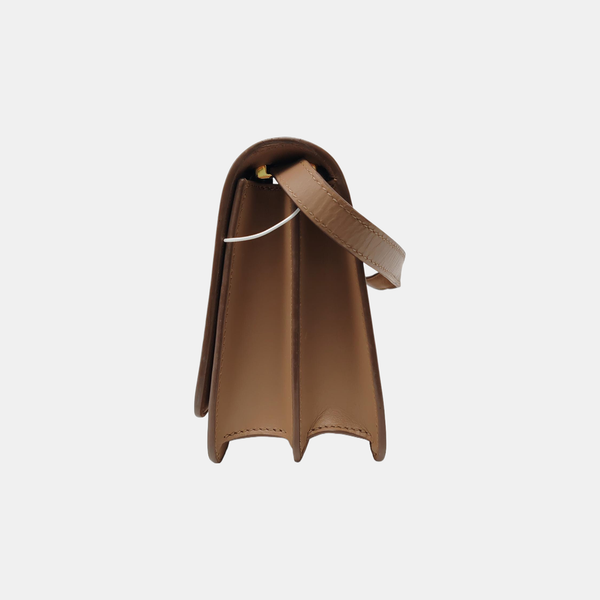 TB Small Calfskin Beige