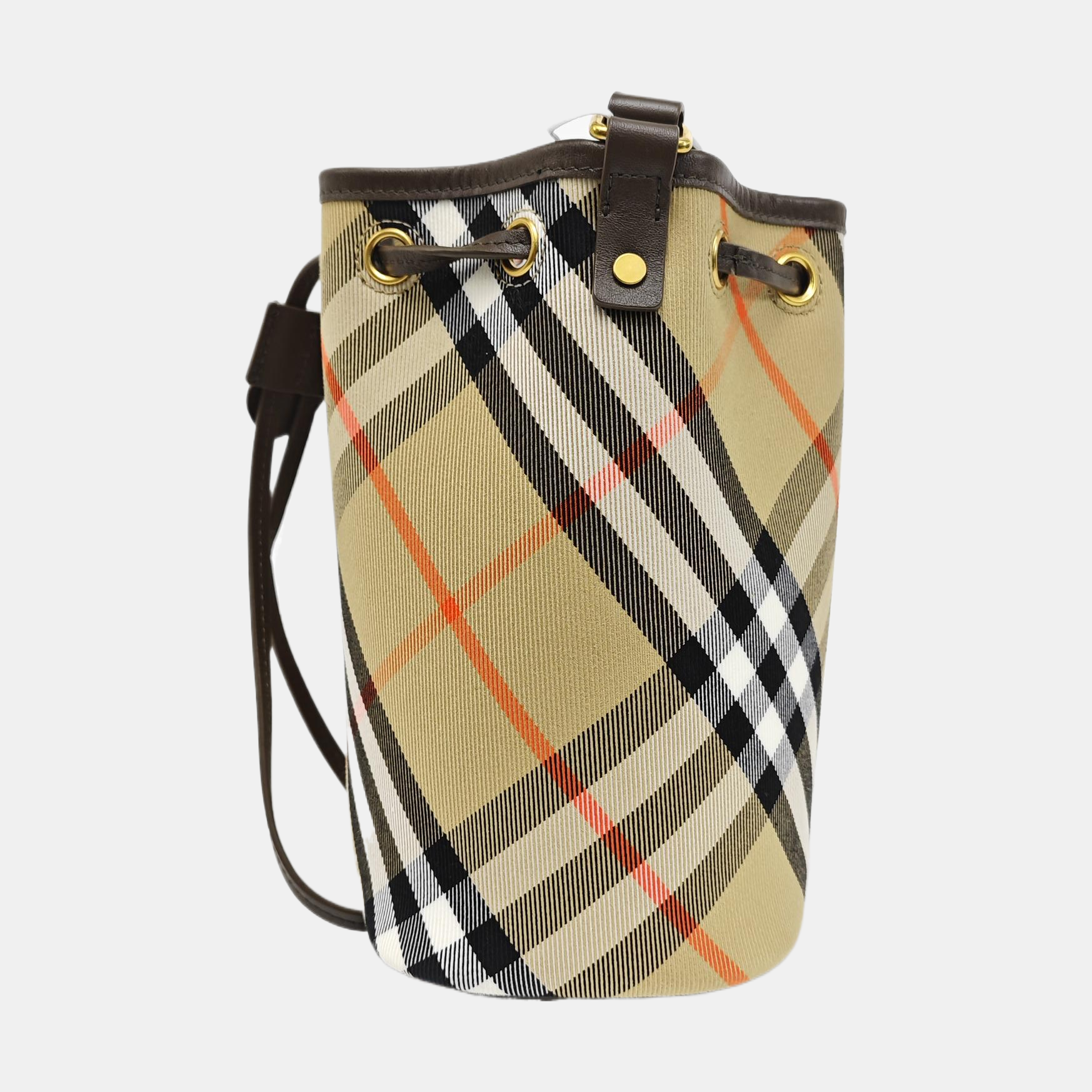 Canvas Bucket Bag Mini Beige