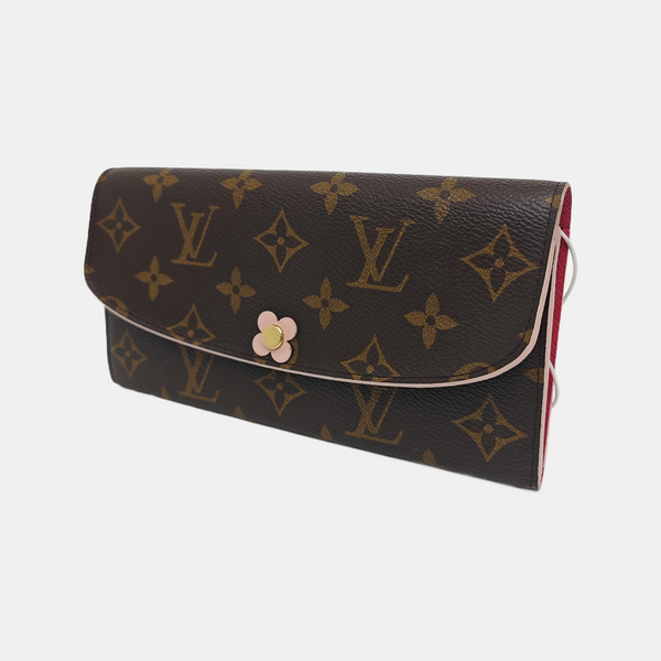 EMILIE Monogram Coated Canvas Brown Wallet