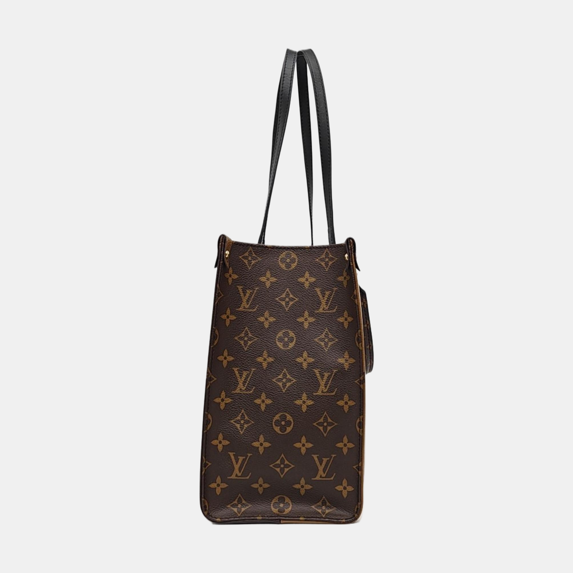 ONTHEGO MM Monogram Coated Canvas Brown