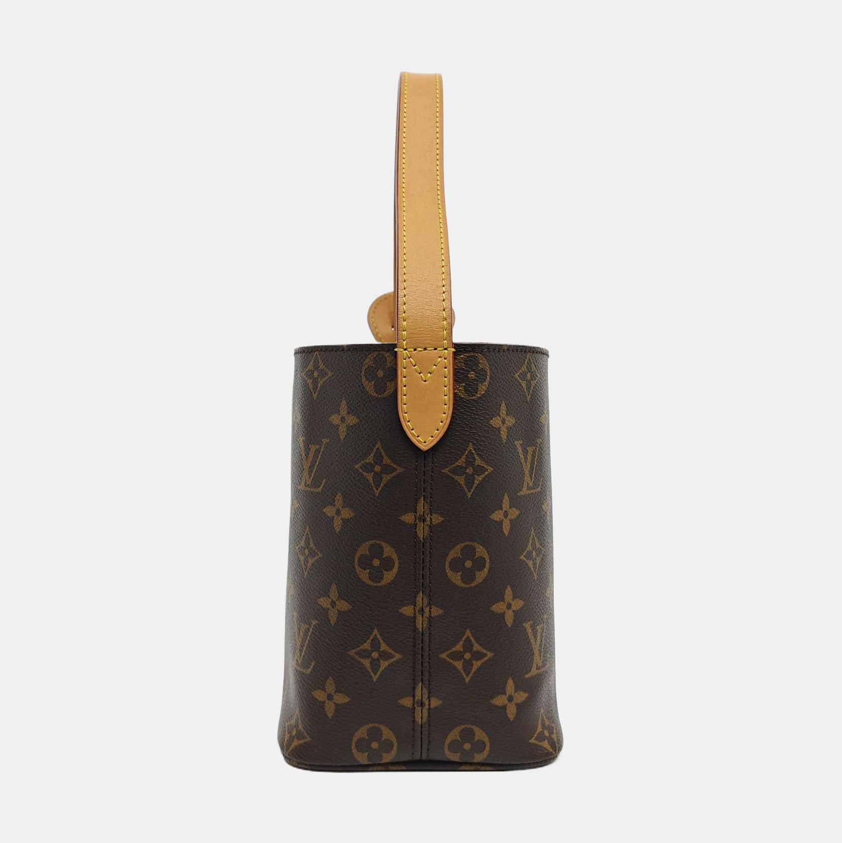 ALL IN BB Monogram Coated Canvas Brown