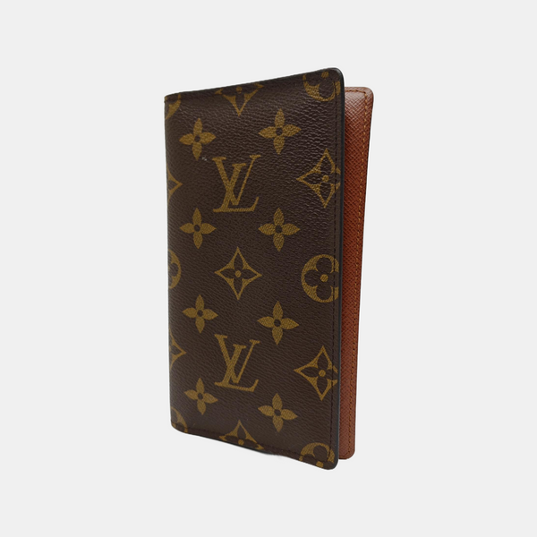 HINGE BRAZZA Monogram Coated Canvas Brown Wallet