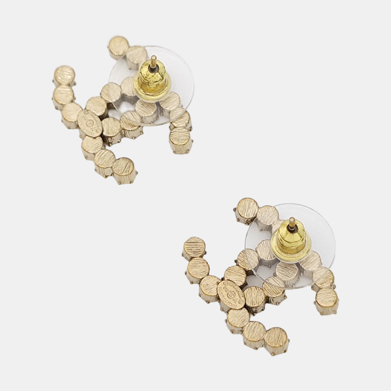 Metal Gold Stud Earrings