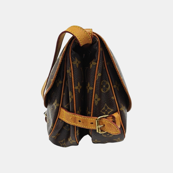 SAUMUR Monogram Coated Canvas Brown