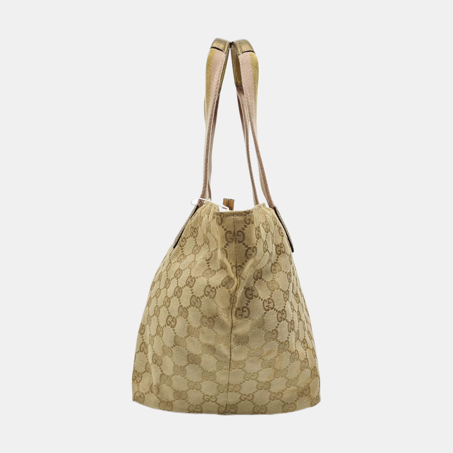 Monogram Canvas Tote Bag Beige