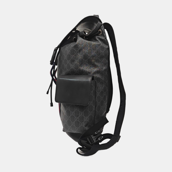 GG Supreme Monogram Coated Canvas Black