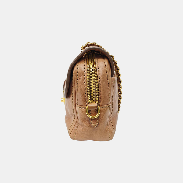 Calfskin Shoulder Bag Pink
