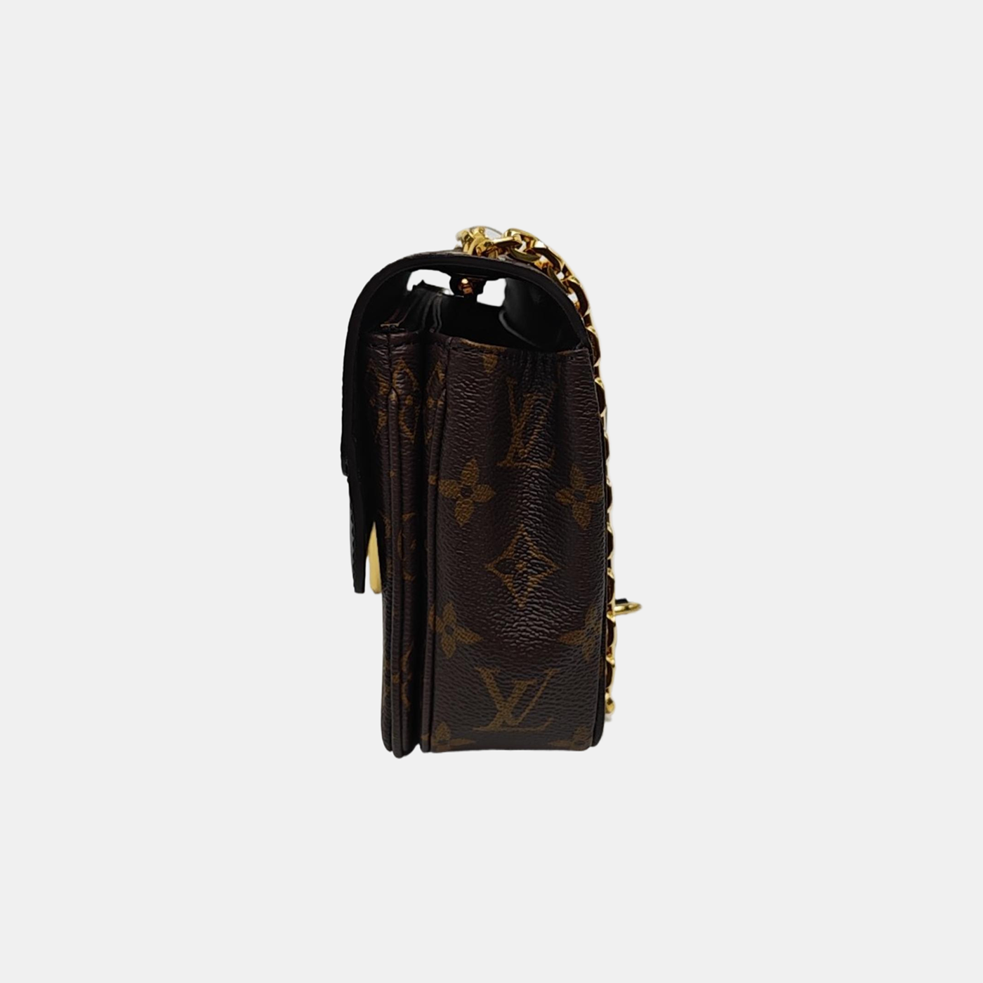 MARCEAU Monogram Coated Canvas Brown