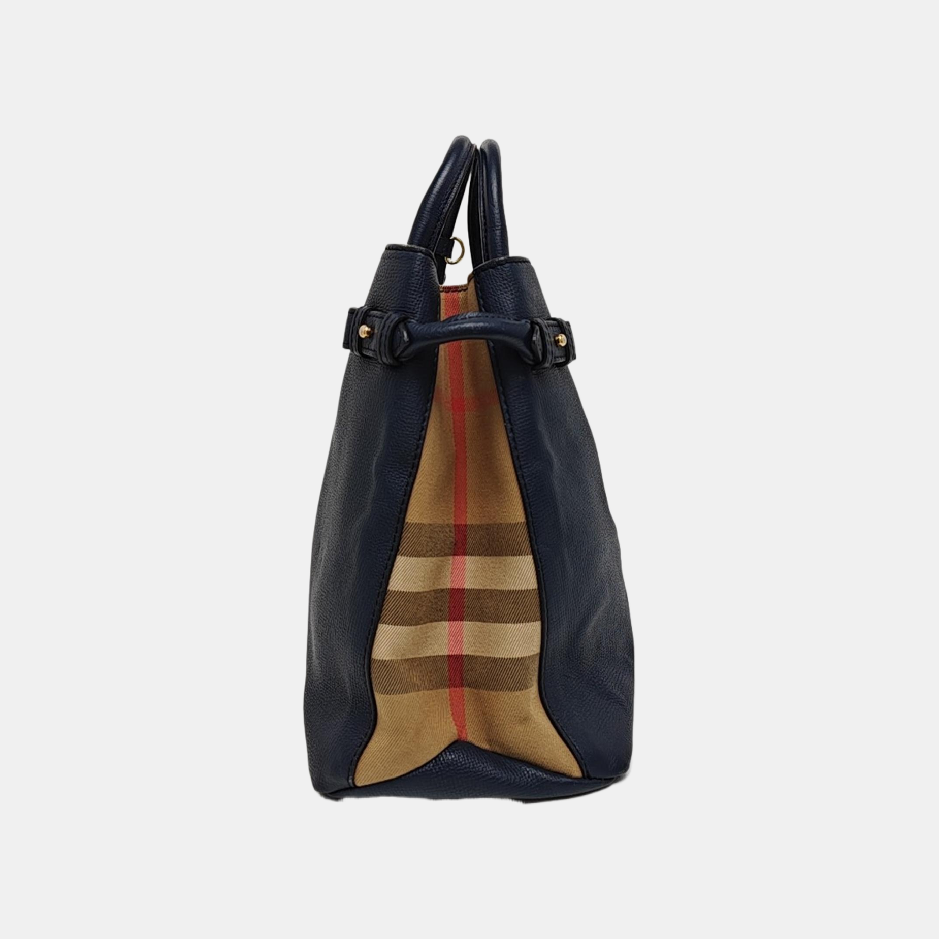 The Banner Large Calfskin Blue