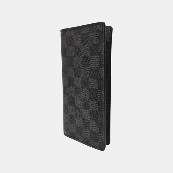 BRAZZA Damier Graphite Coated Canvas Black Wallet