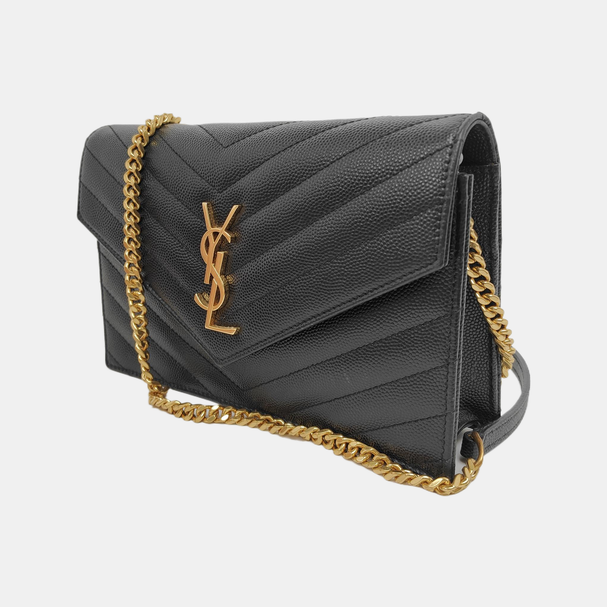 MONOGRAM WOC Chevron, Quilted Calfskin Black