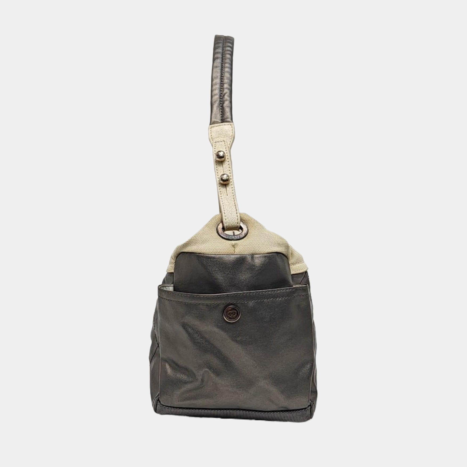 PARIS BIARRITZ Quilted Coated Canvas Gray