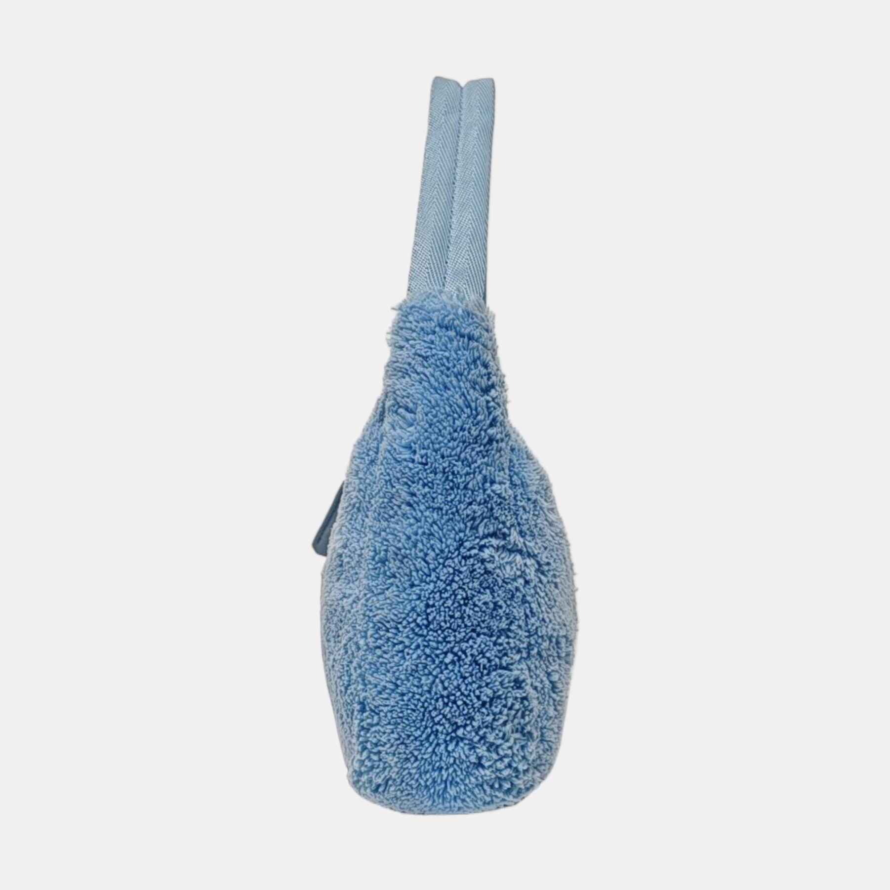Authenticated pre-owned  Re-Edition2000 Mini Terry Cloth Blue - Top Handle Bag at Looply