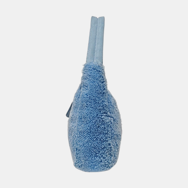 Authenticated pre-owned  Re-Edition2000 Mini Terry Cloth Blue - Top Handle Bag at Looply