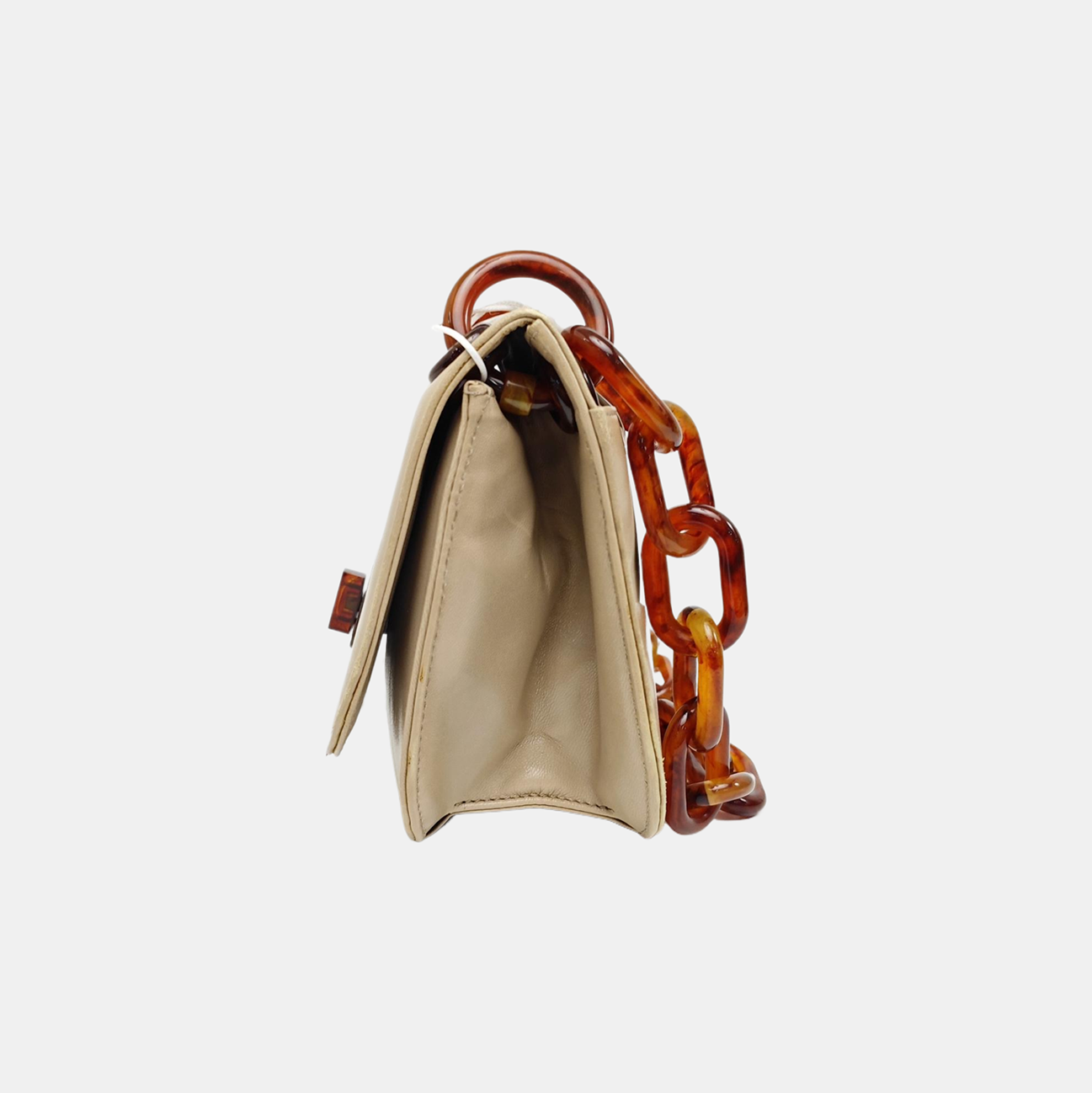 Calfskin Shoulder Bag Beige