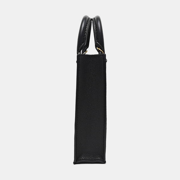 SAC PLAT Mini Calfskin Black