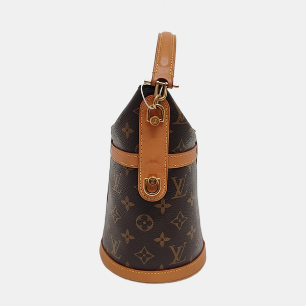 DUFFLE Monogram Coated Canvas Brown