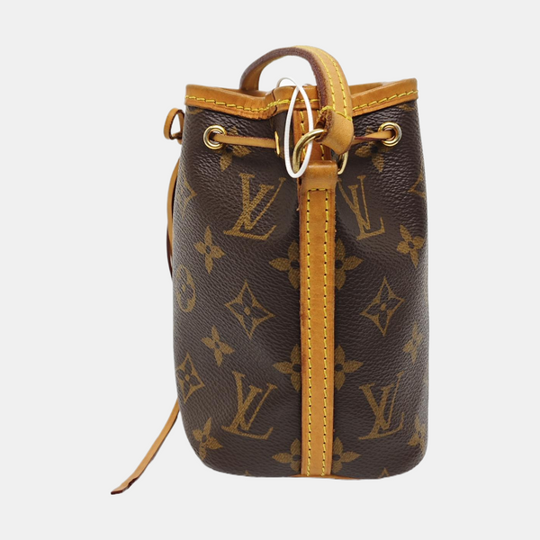 NÉONOÉ Nano Monogram Coated Canvas Brown