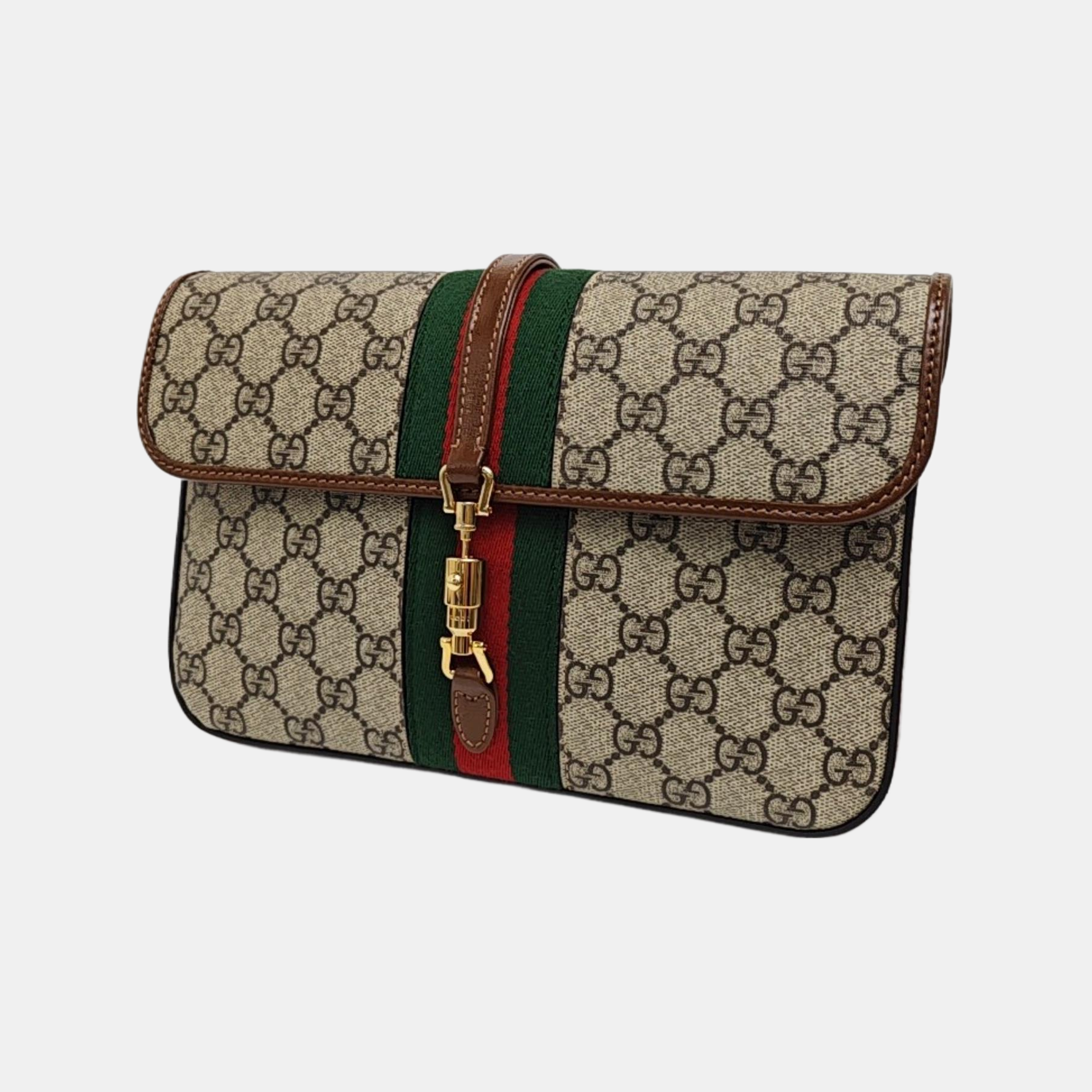 Jackie 1961 Small Monogram Coated Canvas Beige