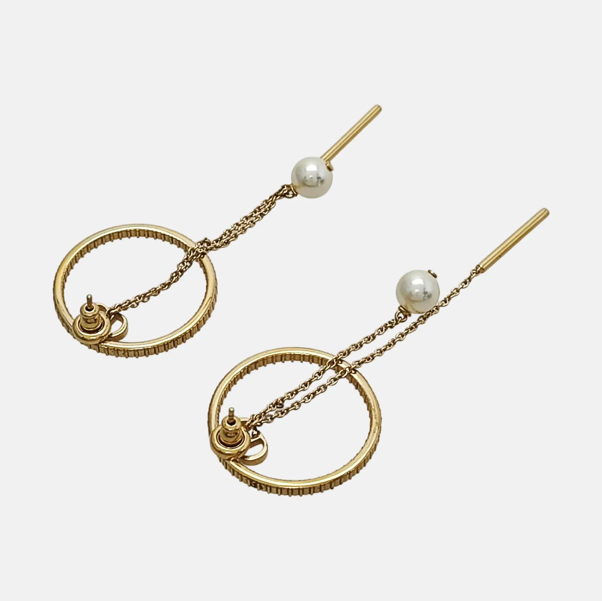 Dior Tribales Metal Gold Earrings