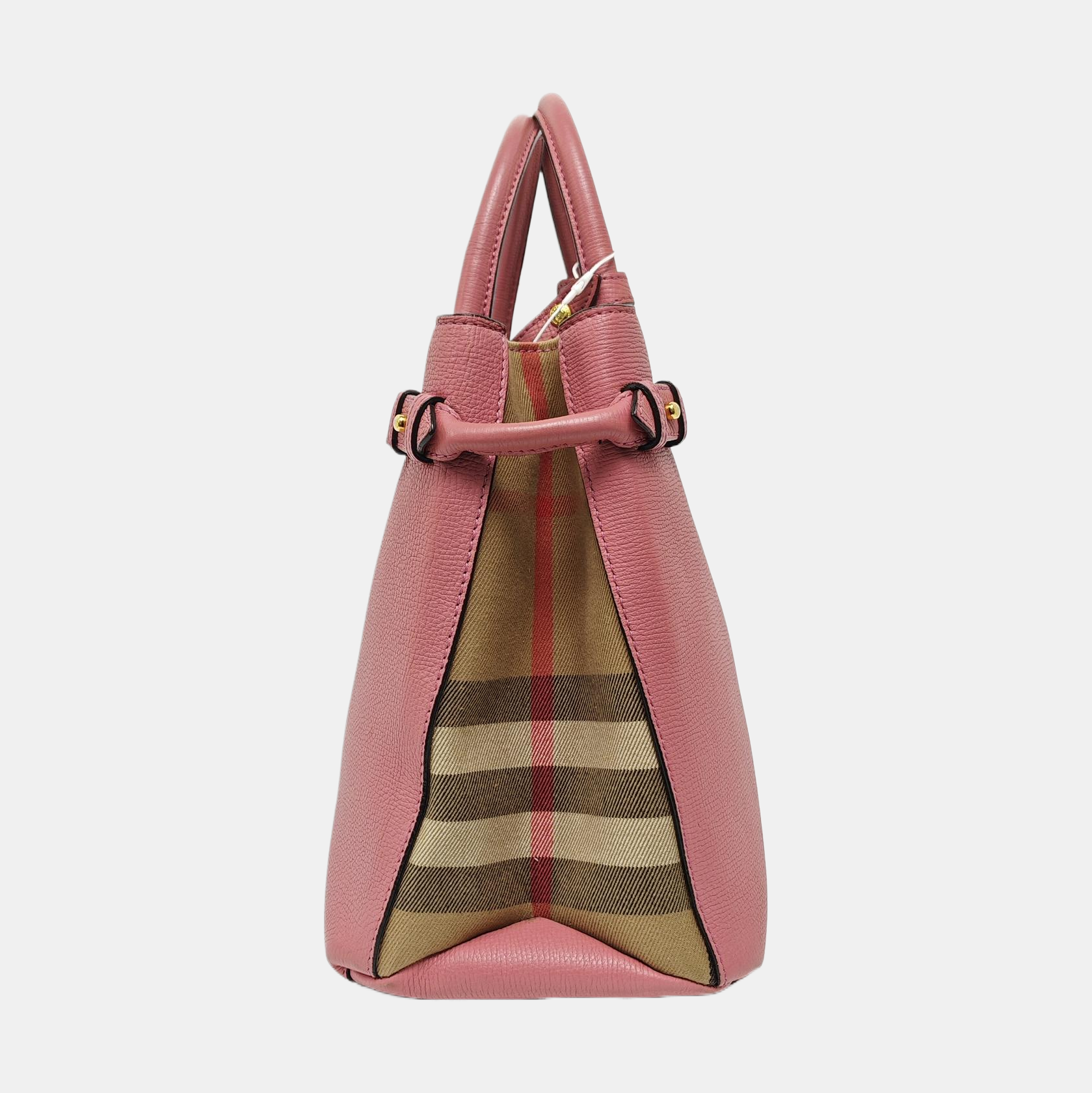 The Banner Medium Calfskin Pink
