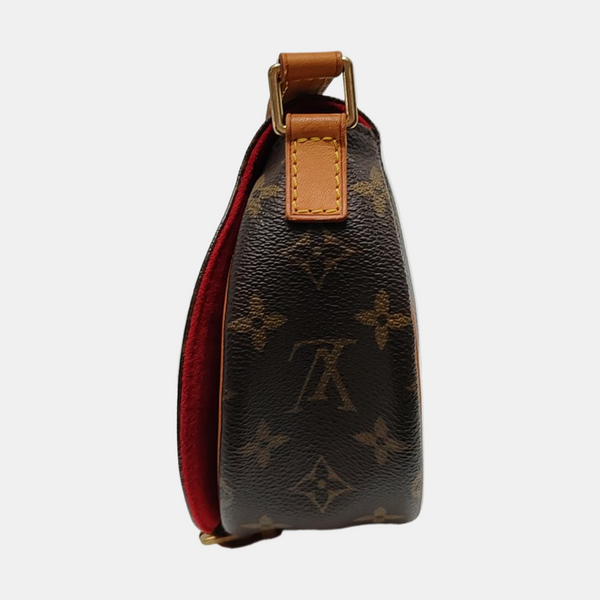 TAMBOURINE Monogram Coated Canvas Brown