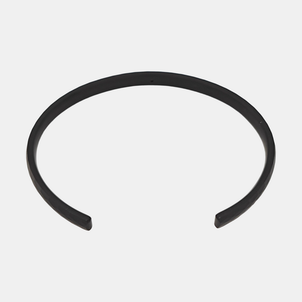 Steel Black Bangle