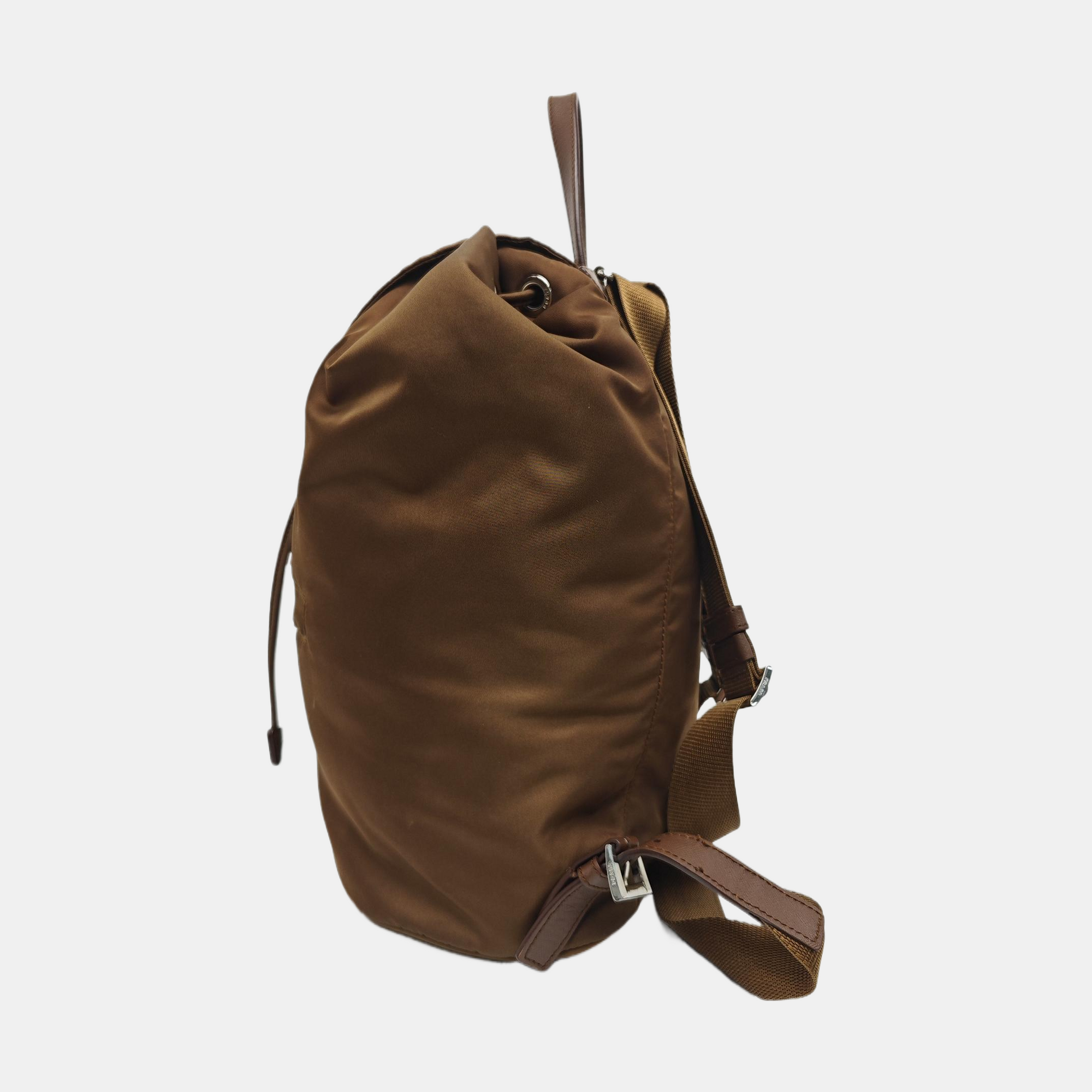 Nylon Backpack Brown