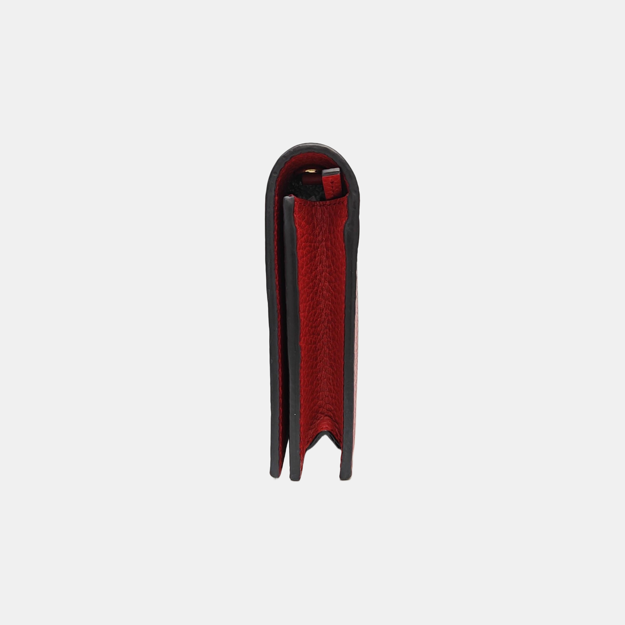 GG Marmont Super Mini Calfskin Red