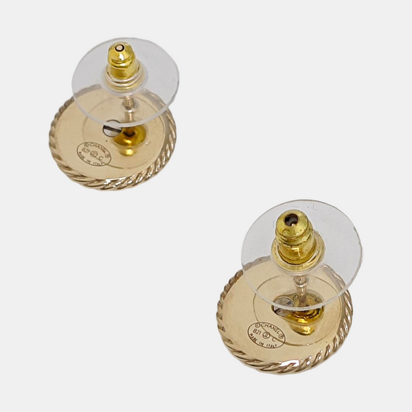 Metal Gold Stud Earrings