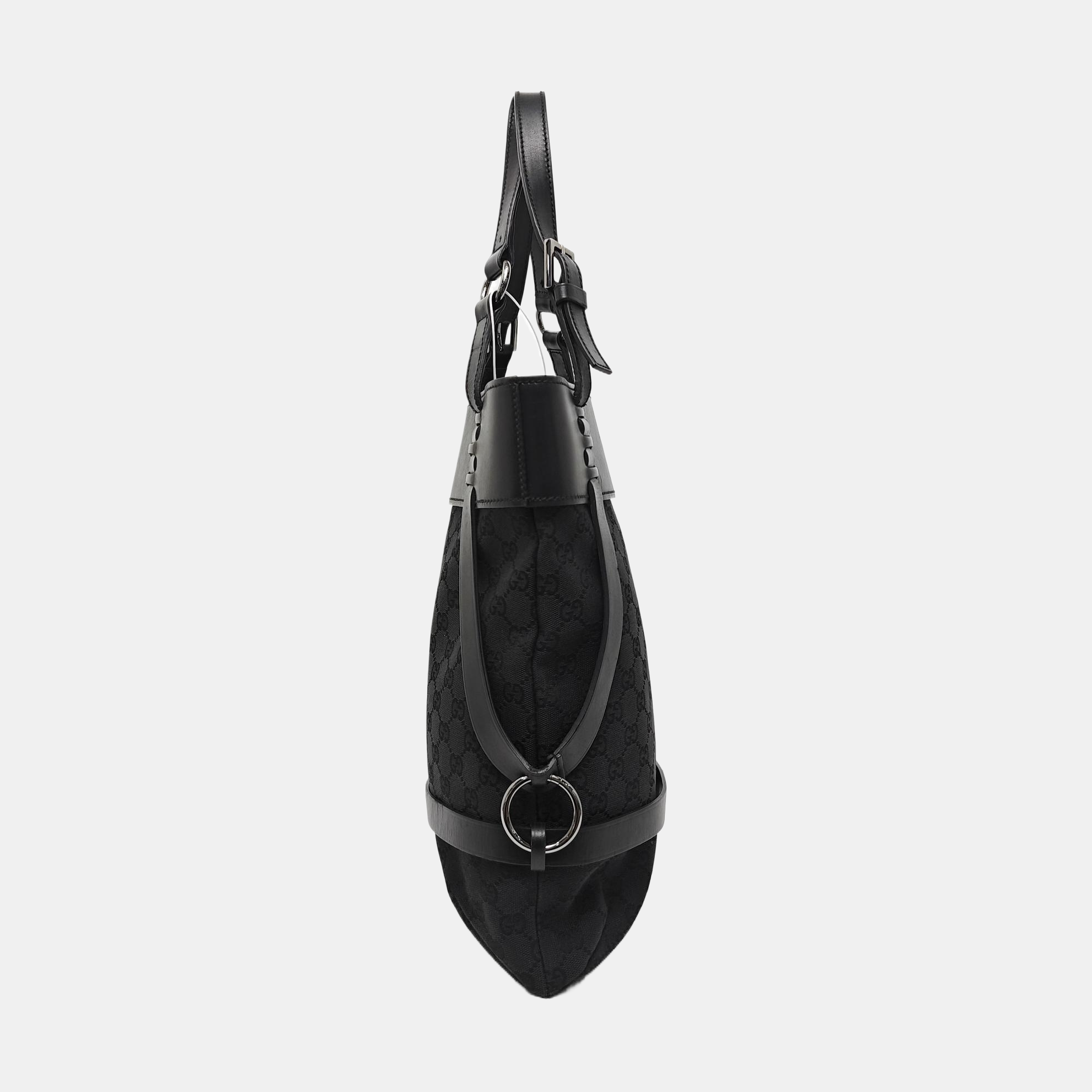Monogram Canvas Tote Bag Black