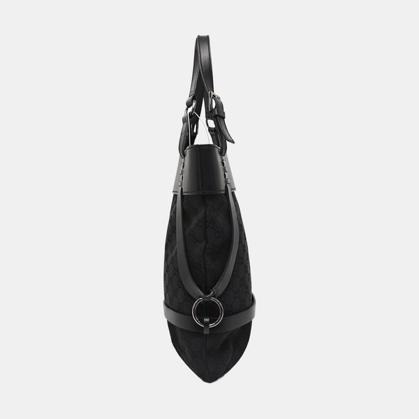 Monogram Canvas Tote Bag Black
