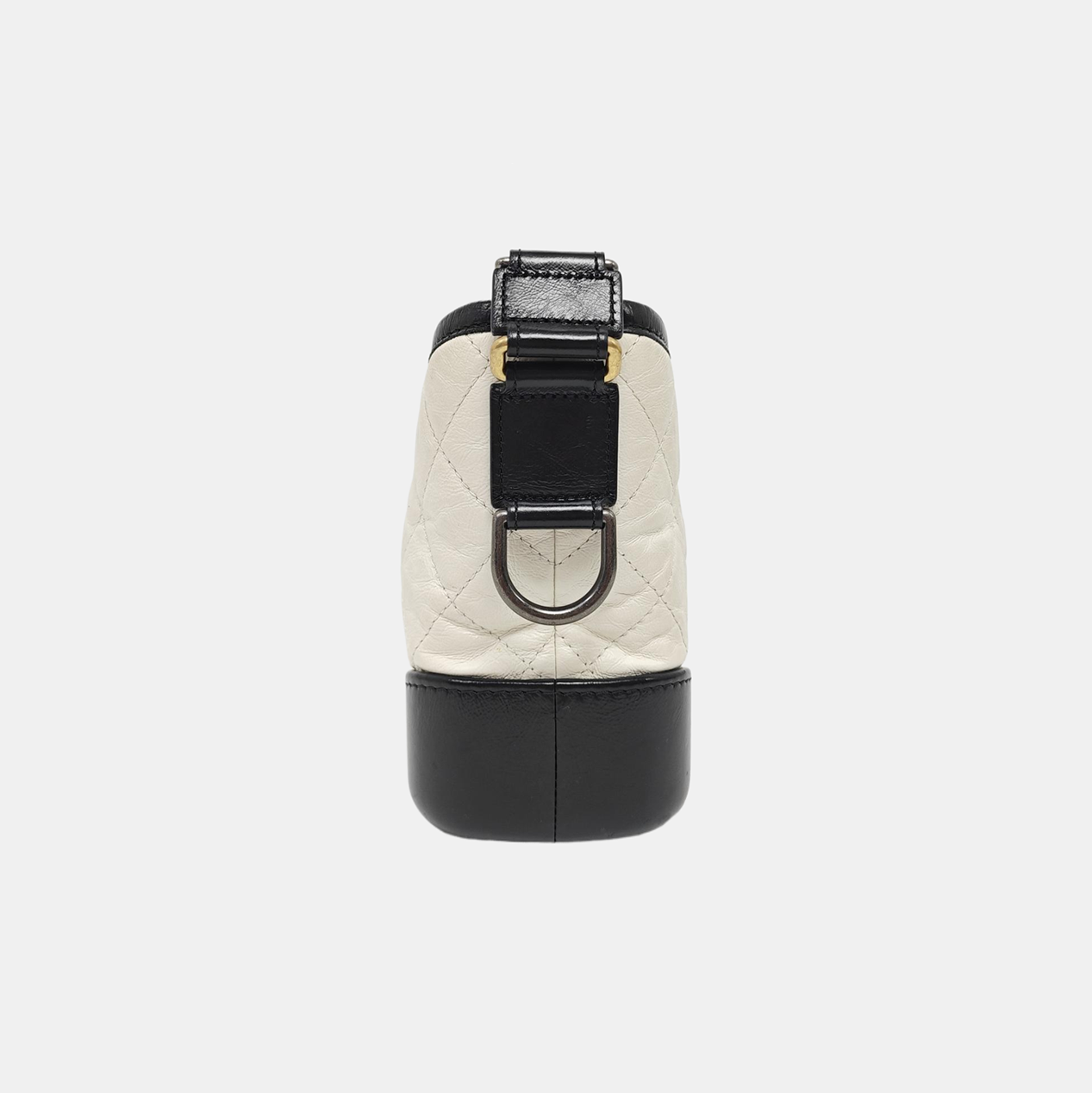 GABRIELLE Small Quilted Calfskin White
