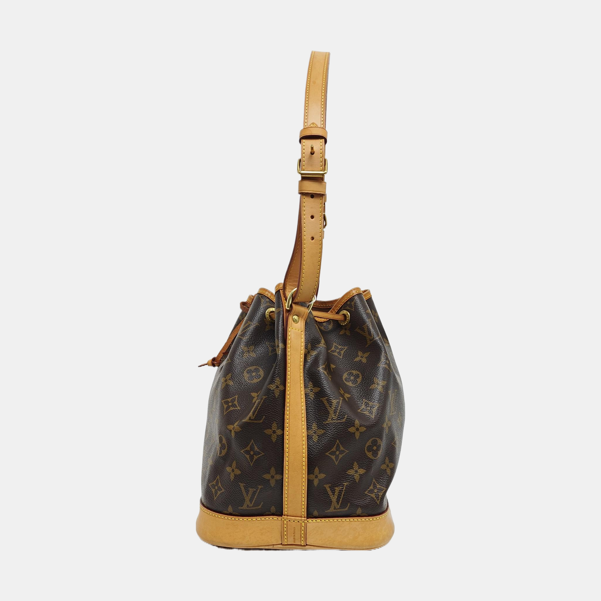 NOÉ MM Monogram Coated Canvas Brown