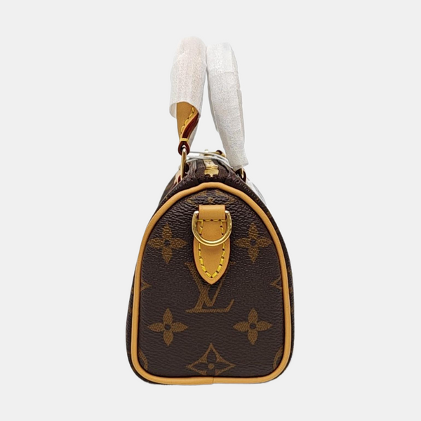 SPEEDY Nano Monogram Coated Canvas Brown