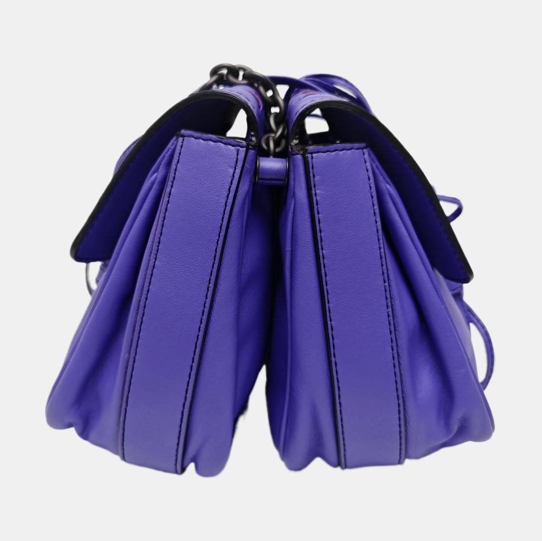 Calfskin Shoulder Bag Purple