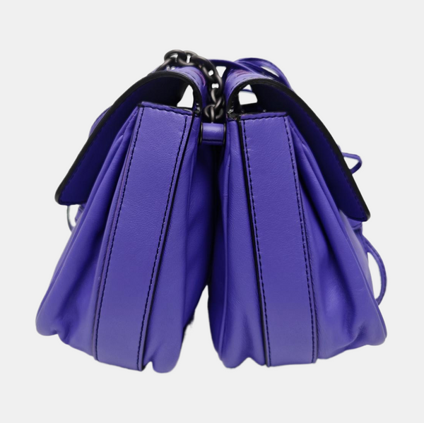 Calfskin Shoulder Bag Purple