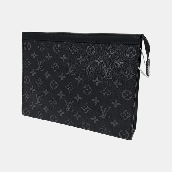 Pochette Voyag MM Monogram Coated Canvas Black
