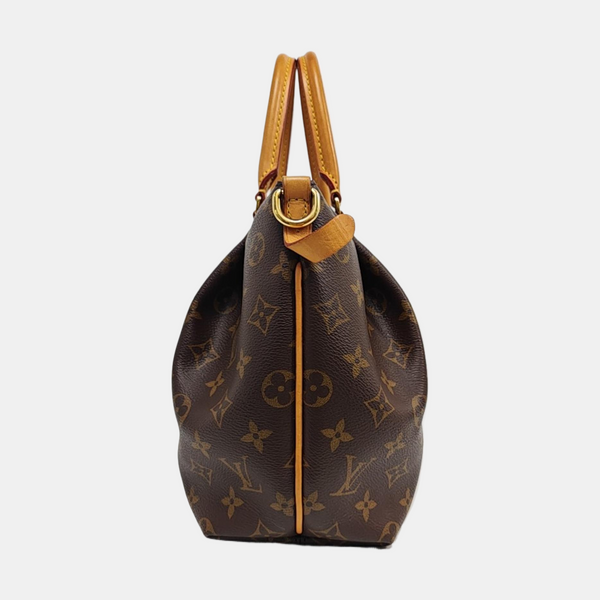 TURENNE Monogram Coated Canvas Brown