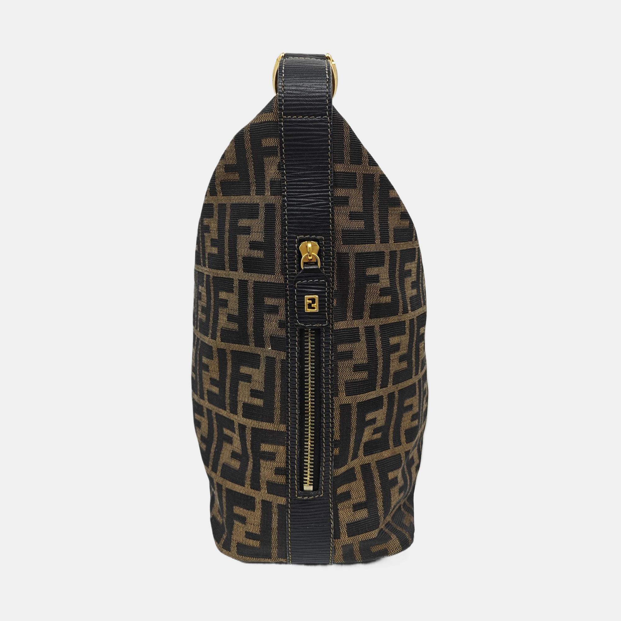 Canvas Shoulder Bag Brown