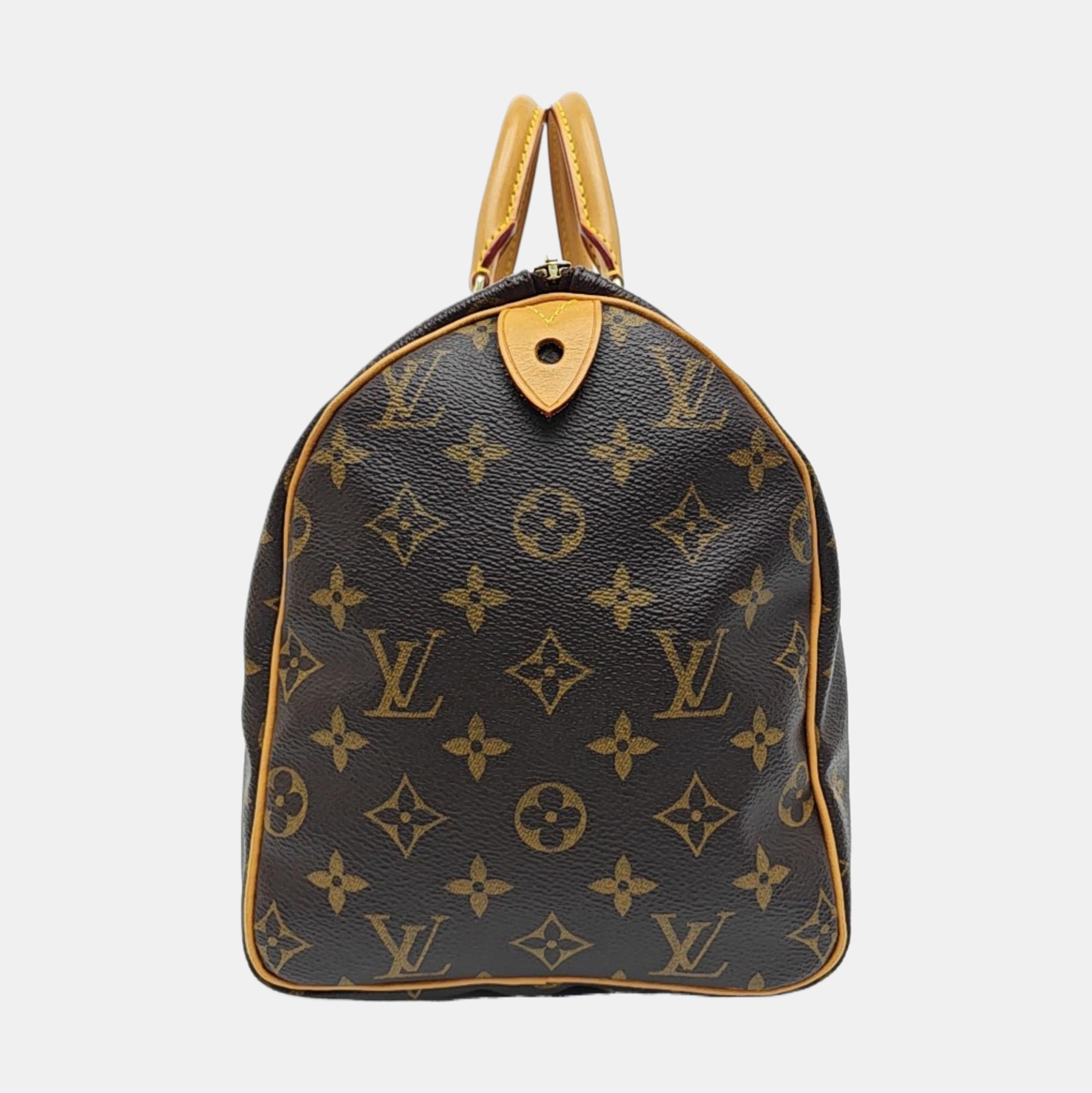 SPEEDY 30 Monogram Coated Canvas Brown