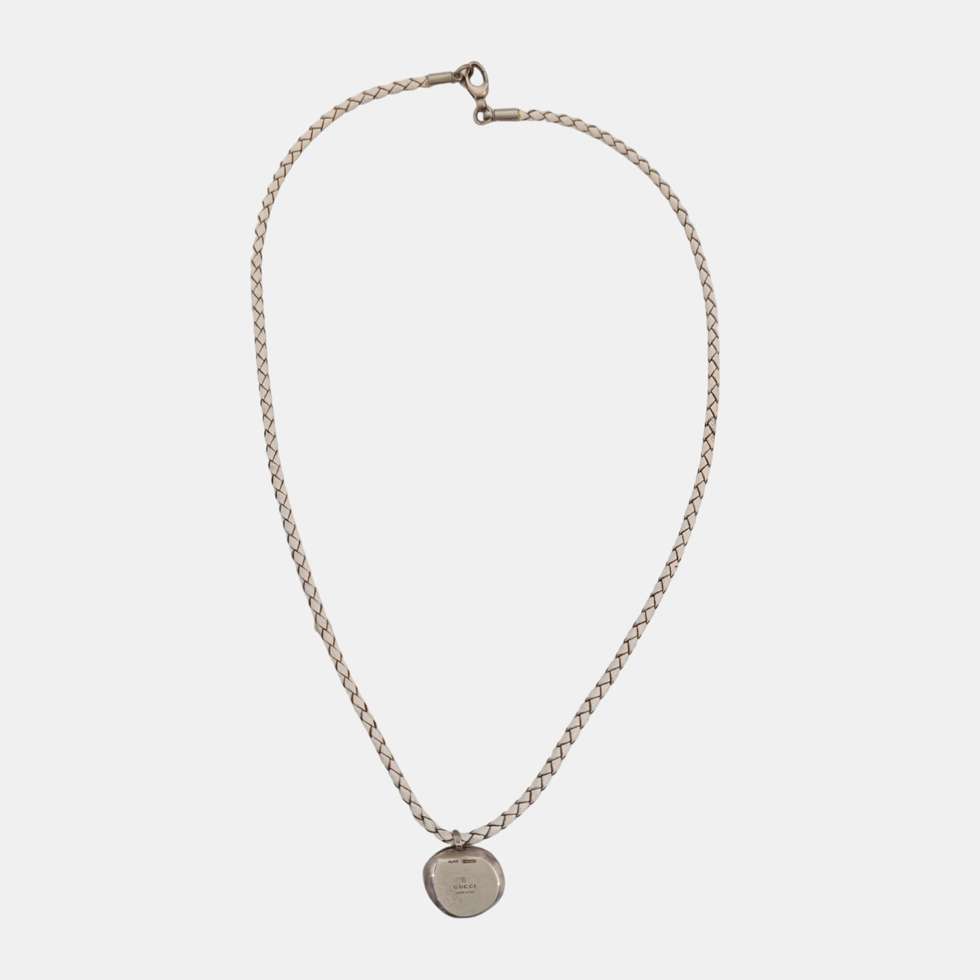 Fabric White Necklace