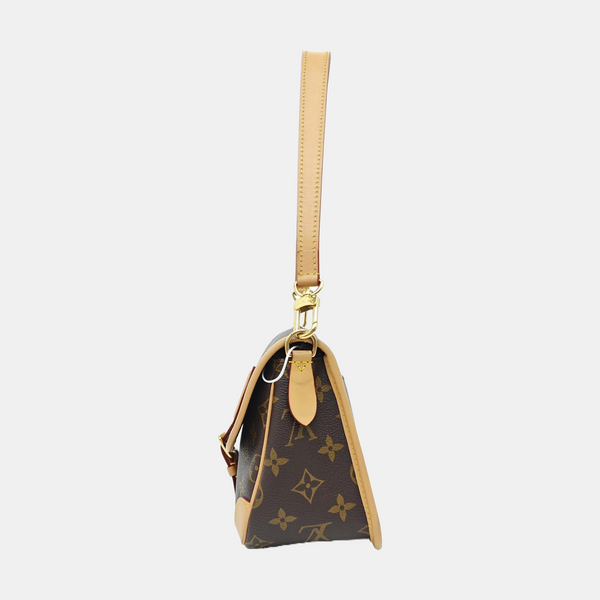 DIANE Monogram Coated Canvas Brown