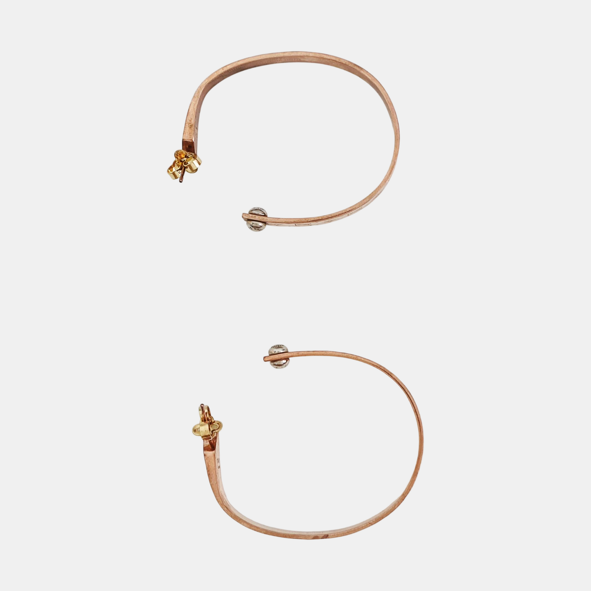 NANOGRAM Metal Rose Gold Earrings