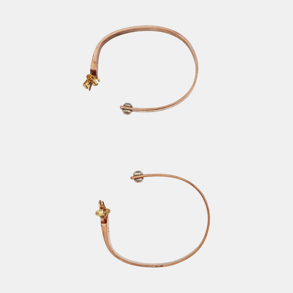 NANOGRAM Metal Rose Gold Earrings