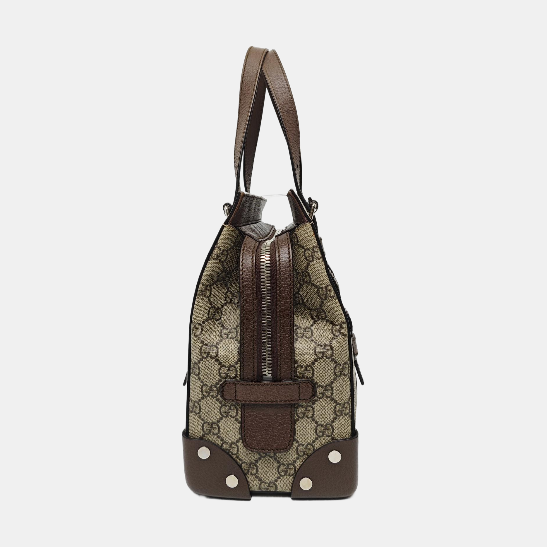 Monogram Coated Canvas Tote Bag Beige
