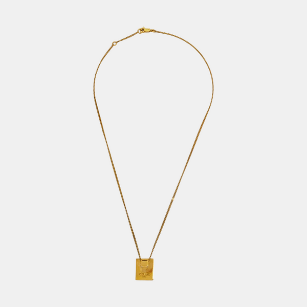 ALPHABET Brass Gold Necklace
