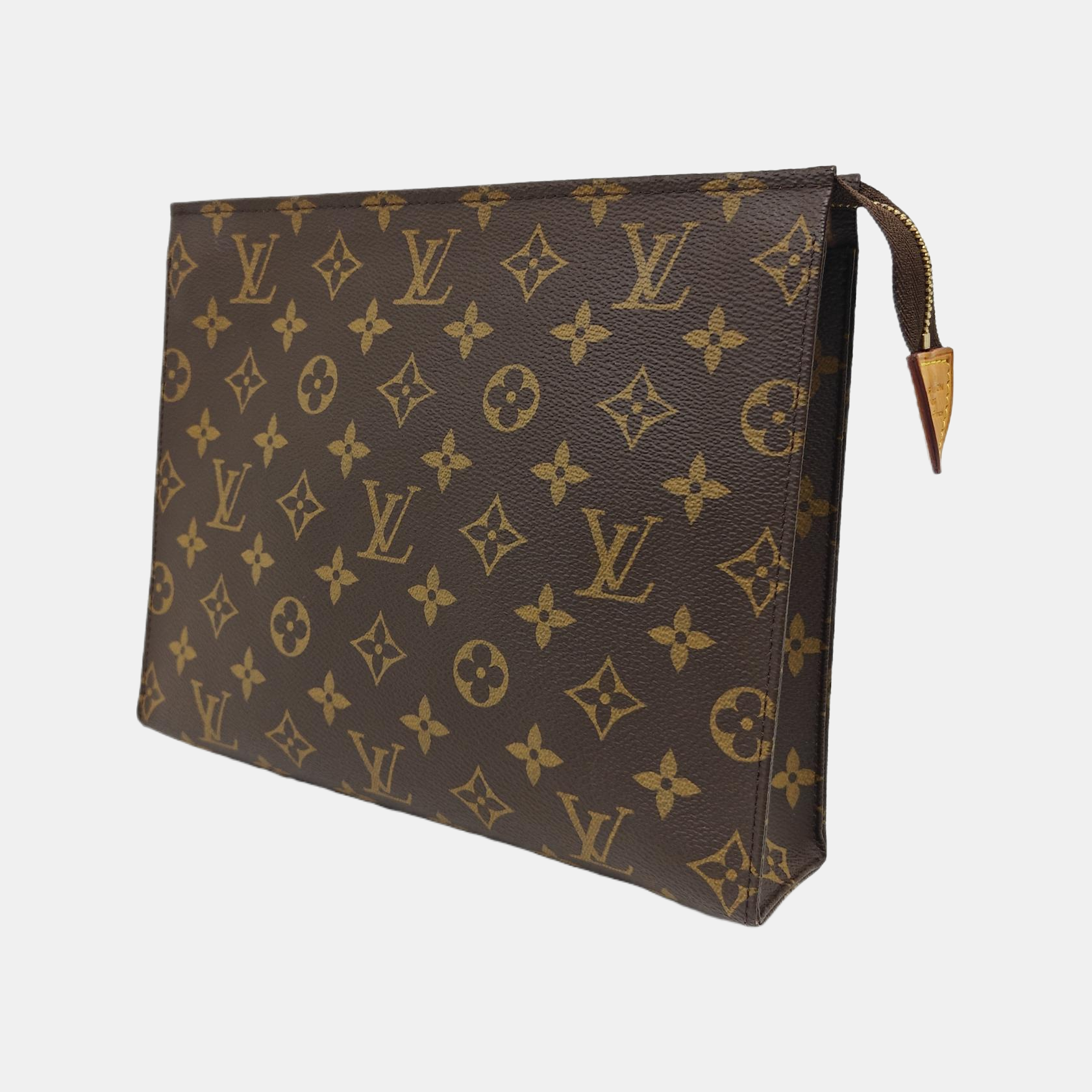 TOILET POCKET 26 Monogram Coated Canvas Brown